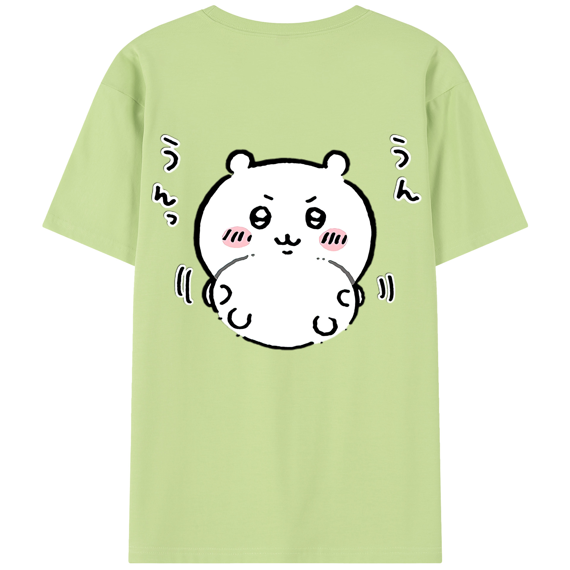（画像用） ちいかわ ちいかわ Chii-kawa chiikawa 綿100％半袖Tシャツ（背面プリント）